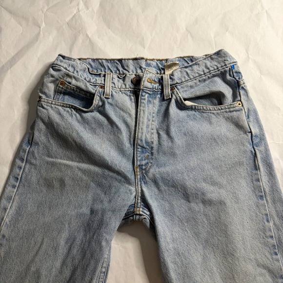 Vintage Levis 505 90s Orange Tab Denim Jeans Light Wash Straight Leg Mens 31x31